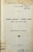 Giudici popolari e Giudici togati